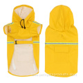 Outdoor waterproof pet dog raincoat hooded dog raincoat